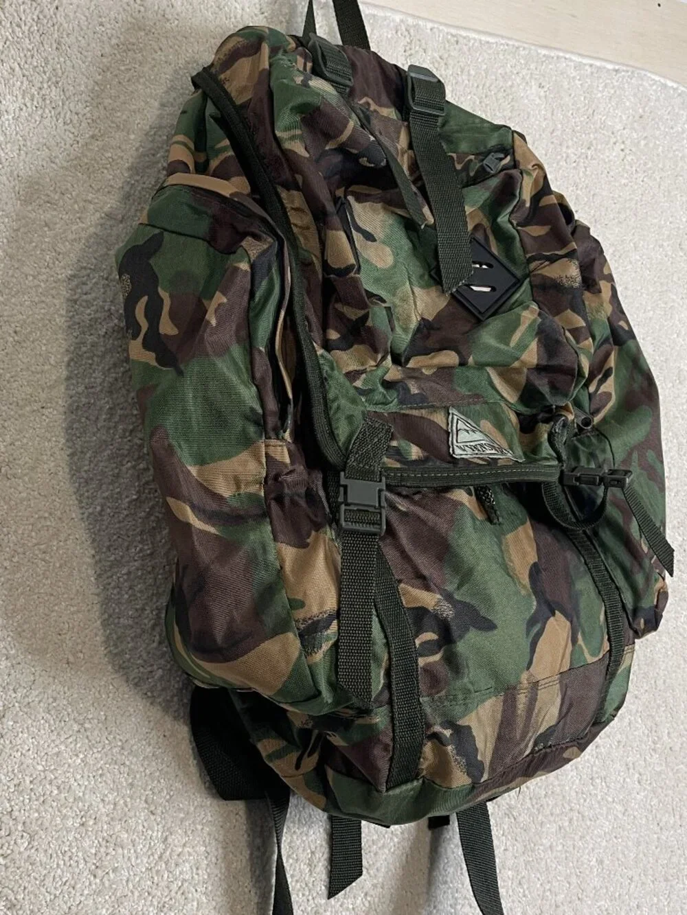 Vintage Wynnster DPM Camo Backpack Mens One Size Hiking Camping Rucksack Outdoor